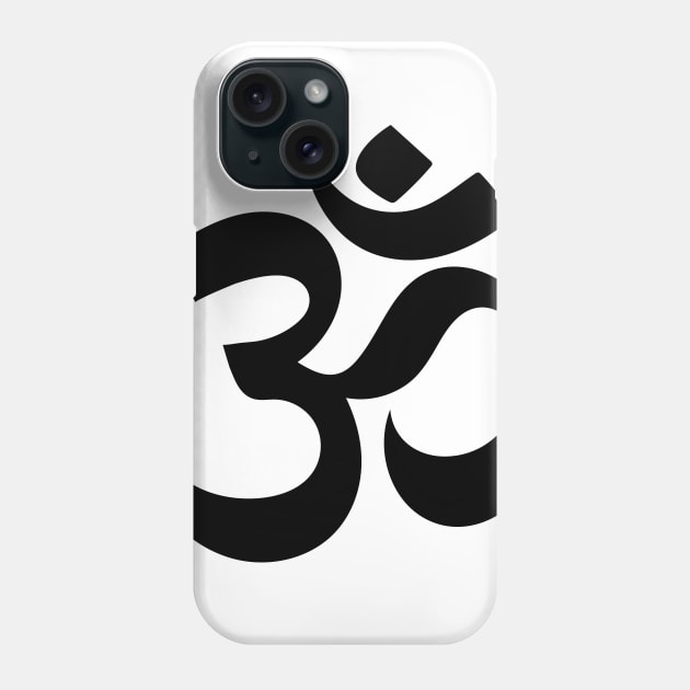 Black Aum Phone Case by majoihart