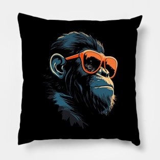 Chimpanzee Sunglasses Pillow