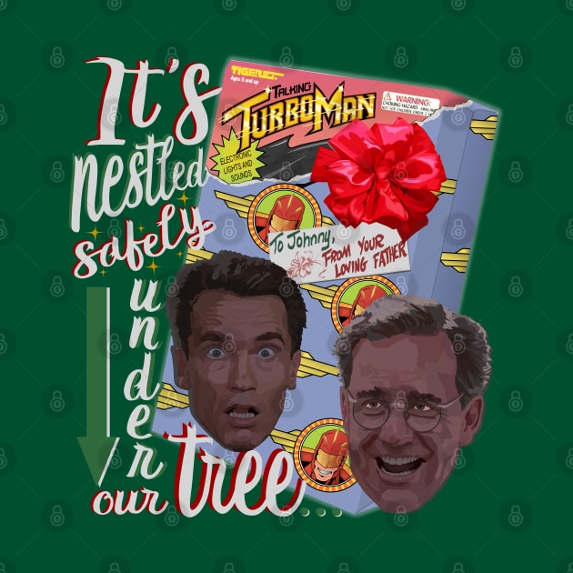 Jingle All the Way Turboman by Screen Fiend Merch