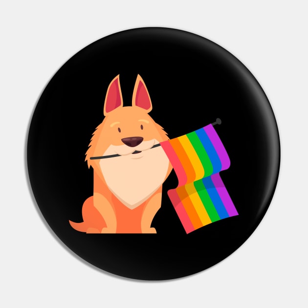 LGBTQ Dog Pin by stardogs01