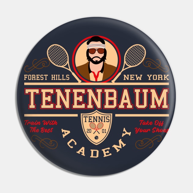 Tenenbaum Tennis Academy Pin by Alema Art