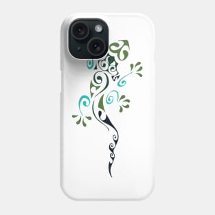 Black-Green Lizard Phone Case