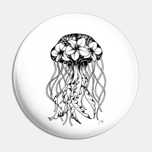 Floral Jellyfish Pin