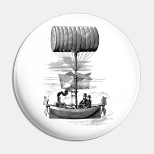 Victorian Airship Boat Pin