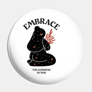 Embrace The Goddess In You Space Astrology Pin