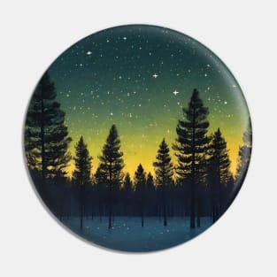 dark night in the forest Pin