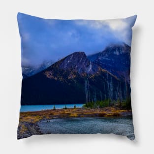 Rocky Mountains in the fall. Pillow