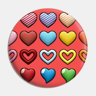 hearts Pin