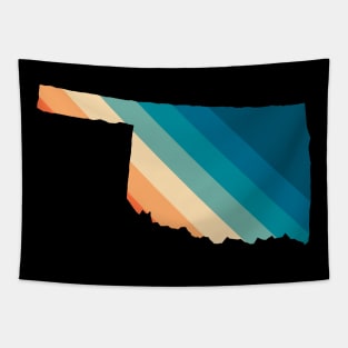 Oklahoma State Retro Map Tapestry