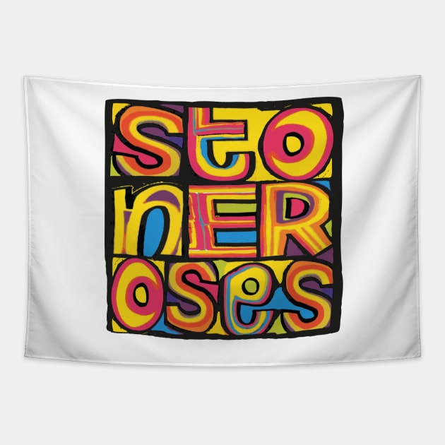 Stone Roses 'Happy Monday' Design Tapestry by LTFRstudio