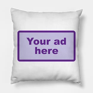 [YOUR AD HERE] - Purple Pillow