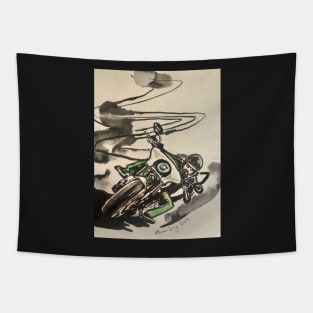 Crazy Biker Tapestry