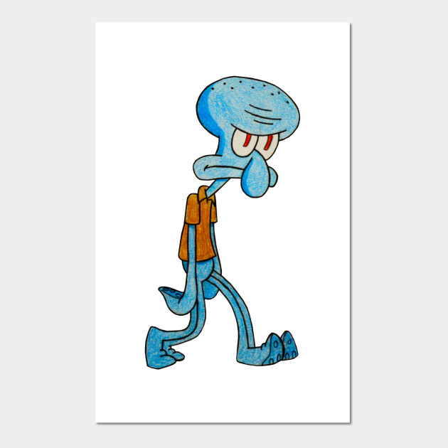Grumpy Squidward Squidward Posters And Art Prints Teepublic