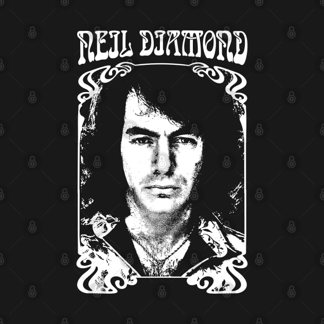 Neil Diamond /// Retro 1970s Fan Design by DankFutura