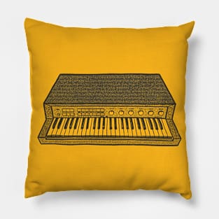 Philicorda Electronic Organ Fan Art Pillow