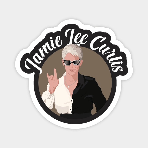 Jamie Lee Curtis Magnet by HarlinDesign