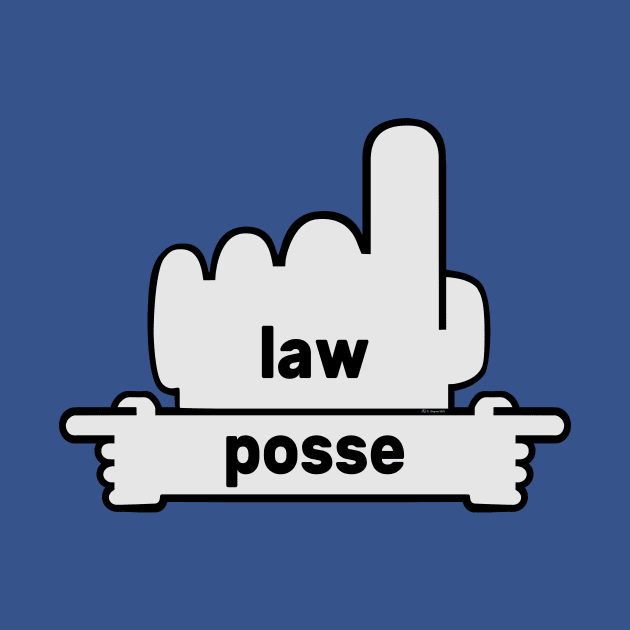 Hands Pointing - Text Art - Law and Posse by fakelarry