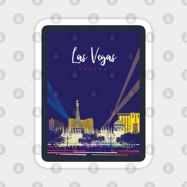 Las Vegas Magnet by Sauher