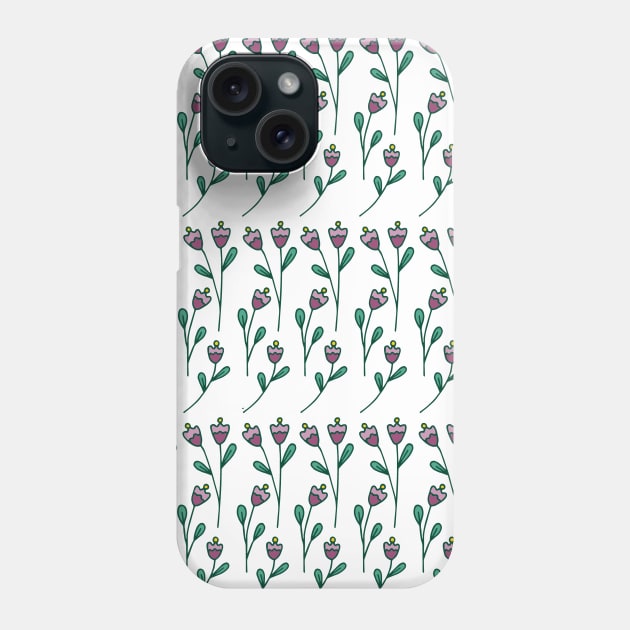 Dainty Flowers | Floral Pattern | Pink Flowers Phone Case by HLeslie Design