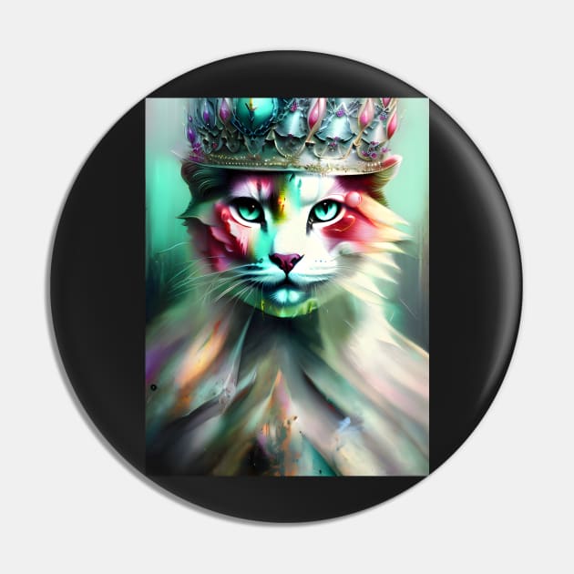 Royal Cat - Modern digital art Pin by Ai-michiart