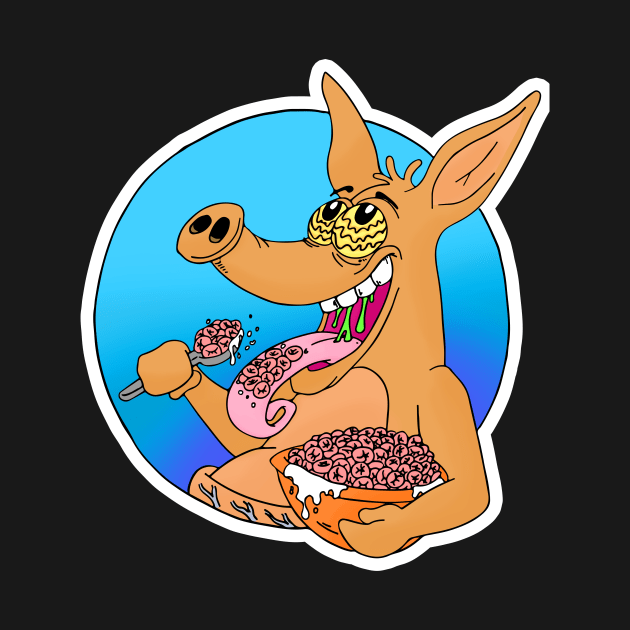Uhohs Aardvark with border by polykill