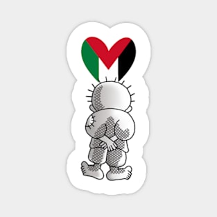 Hanzala, Handala,Handhala, Free Palestine Sticker Active Magnet