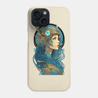 Steampunk Girl - A fusion of old and new technology Phone Case