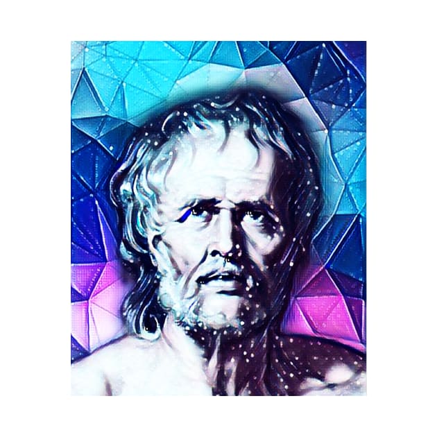 Lucius Annaeus Seneca Snowy Portrait | Lucius Annaeus Seneca Artwork 13 by JustLit