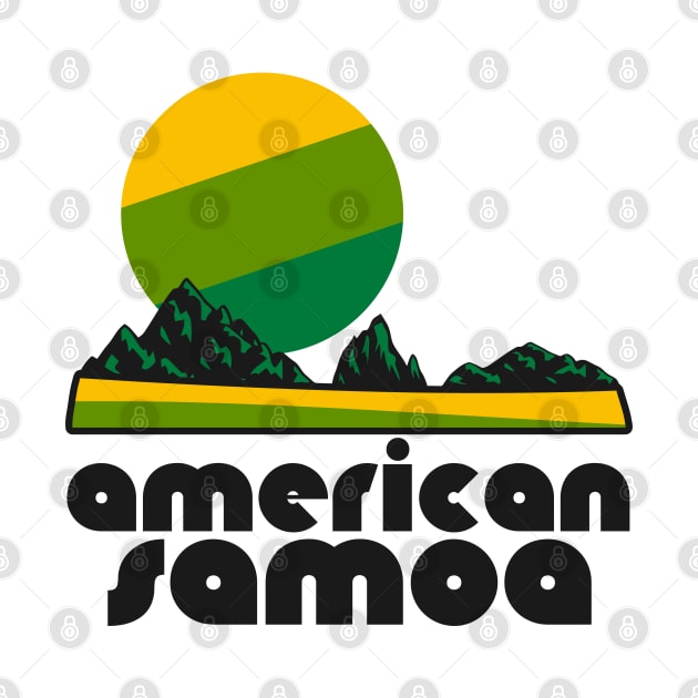 Retro American Samoa ))(( Tourist Souvenir National Park Design by darklordpug