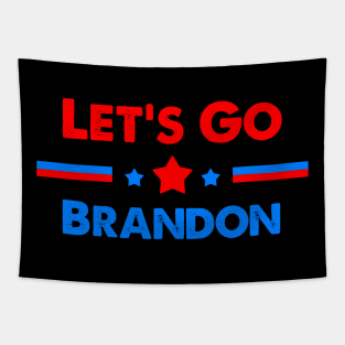 Let's Go Brandon-Political Meme of Funny American Reporting Tapestry