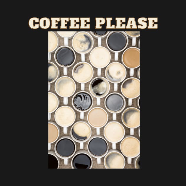 Coffee Please - Kaffee Tassen Sorten Vielfalt by Maggini Art