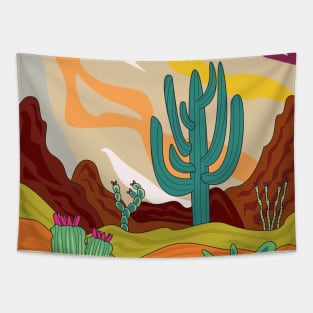 Arizona desert, desert climate, cactus lovers gift Tapestry