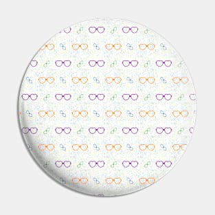 Glasses Pattern | 15 Colored Pin