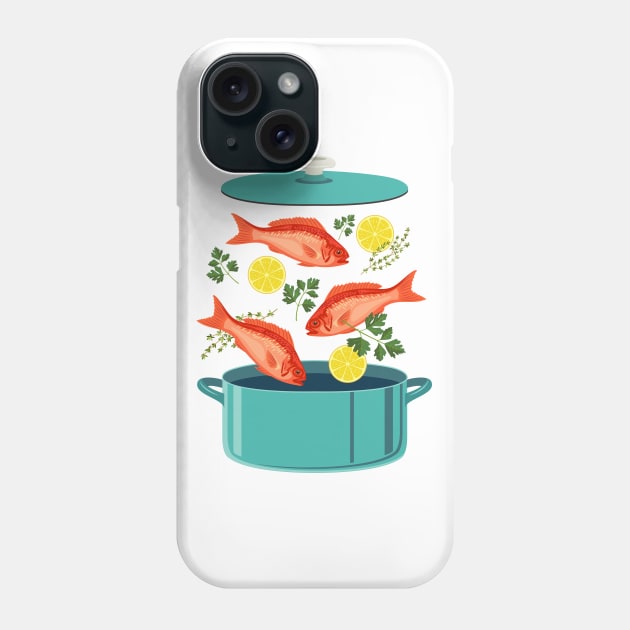 Fish Explosion! Phone Case by SWON Design