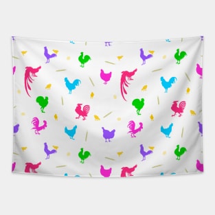 Chickens, chickens everywhere Tapestry