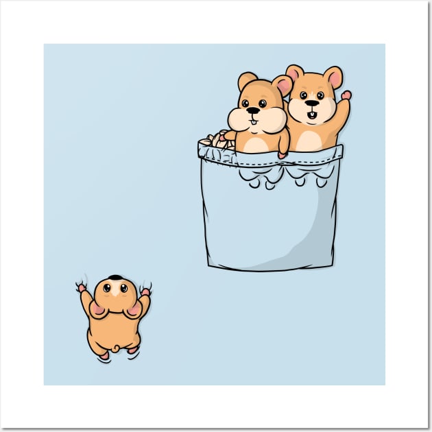 Hamster Life Is Better With Hamsters Cute and Funny Hamster Lover - Hamster  - Posters and Art Prints