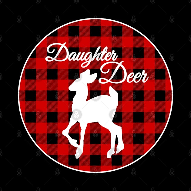 Buffalo Plaid Christmas Deer by MIRO-07