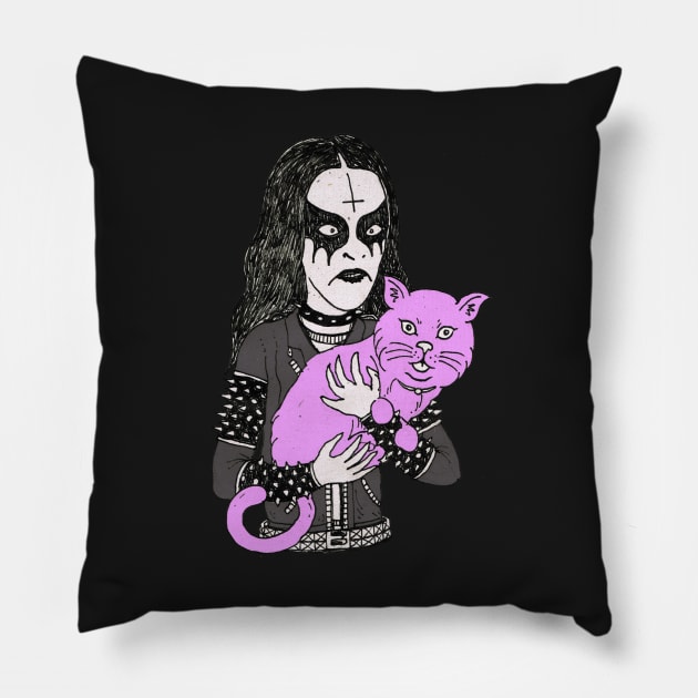 METAL HEAD Pillow by miskel