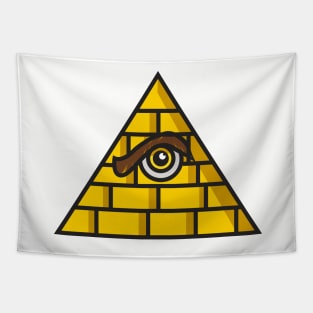 All Seeing Eye Pyramid Tapestry