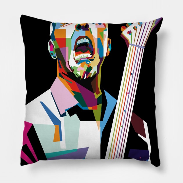 WPAP-james hetfield Pillow by pucil03