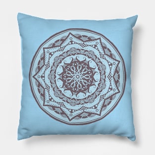 Baby Blue Mandala Pillow