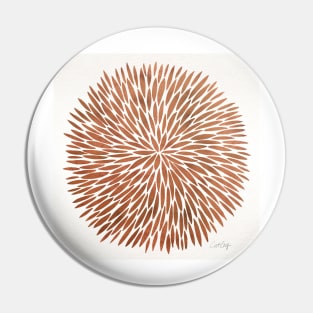 Rose Gold Water Color Burst Pin