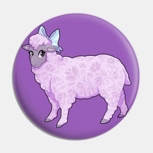 Flower lamb Pin