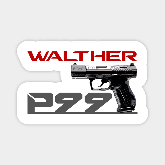 Handgun Walther P99 Magnet by Aim For The Face