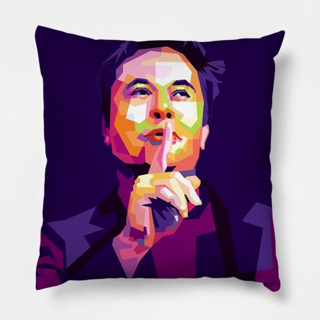 Elon musk Pillow by Danwpap2