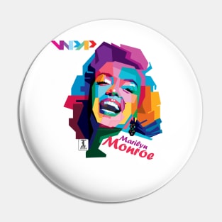 Marilyn Monroe Vintage Colors Pin