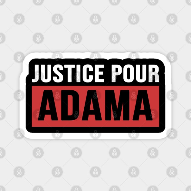 Justice Pour ADAMA Magnet by CF.LAB.DESIGN