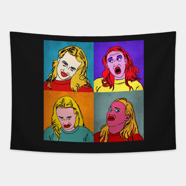 Miranda Sings Warhol. Tapestry by MikeBrennanAD