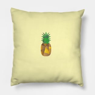 Geometric pineapple on a yellow background Pillow