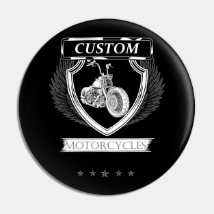 Custom Motorcycles, Customised Motorbike Enthusiast Pin